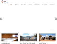 Tablet Screenshot of hotelvisitnepal.com